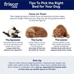 Frisco Pillow Dog Bed W/ Removeable Cover -Pet Supply Store 113294 PT7. AC SS1800 V1668199311