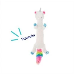 Frisco Unicorn Skinny Plush Squeaky Dog Toy -Pet Supply Store 174713 PT2. AC SS1800 V1695670691