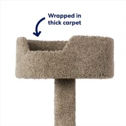Frisco 65-in Real Carpet Wooden Cat Tree -Pet Supply Store 208934 PT2. AC SS1800 V1667229260