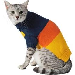 Frisco Colorblock Dog & Cat Turtleneck Sweater With Sleeves -Pet Supply Store 223819 PT2. AC SS1800 V1599481036