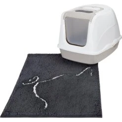Frisco Microfiber Chenille Cat Silhouette Litter Mat 9 Frisco Microfiber Chenille Cat Silhouette Litter Mat -Pet Supply Store 235902 PT3. AC SS1800 V1603342031