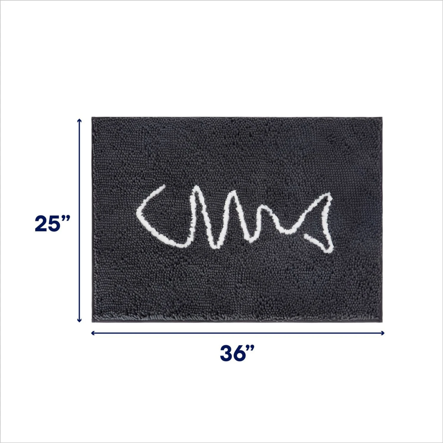 Frisco Microfiber Chenille Fish Bone Litter Mat 2 Frisco Microfiber Chenille Fish Bone Litter Mat - Image 2