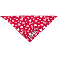 Frisco XOXO Hearts Personalized Dog & Cat Bandana -Pet Supply Store 254203 PT2. AC SS1800 V1632494772