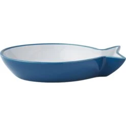 Frisco Fish Shaped Non-skid Ceramic Cat Dish