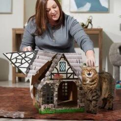 Frisco Tudor House Cardboard Cat House 9 Frisco Tudor House Cardboard Cat House -Pet Supply Store 308815 PT3. AC SS1800 V1696880189