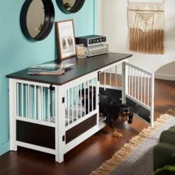 Pet Supply Store 20 Frisco "Roma" Dog Crate Credenza & Mat