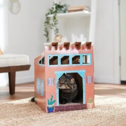 Frisco Southwestern House Cardboard Cat House -Pet Supply Store 317739 PT3. AC SS1800 V1642099125