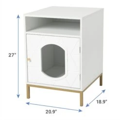 Frisco Elevated Side Table Litter Box Cover -Pet Supply Store 322627 PT2. AC SS1800 V1661376260