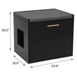 Frisco Drop Down Door Bench Cat Litter Box Cover -Pet Supply Store 322629 PT2. AC SS1800 V1653488860