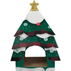 Frisco Holiday Christmas Tree Cardboard Cat House -Pet Supply Store 360879 PT2. AC SS1800 V1661890133