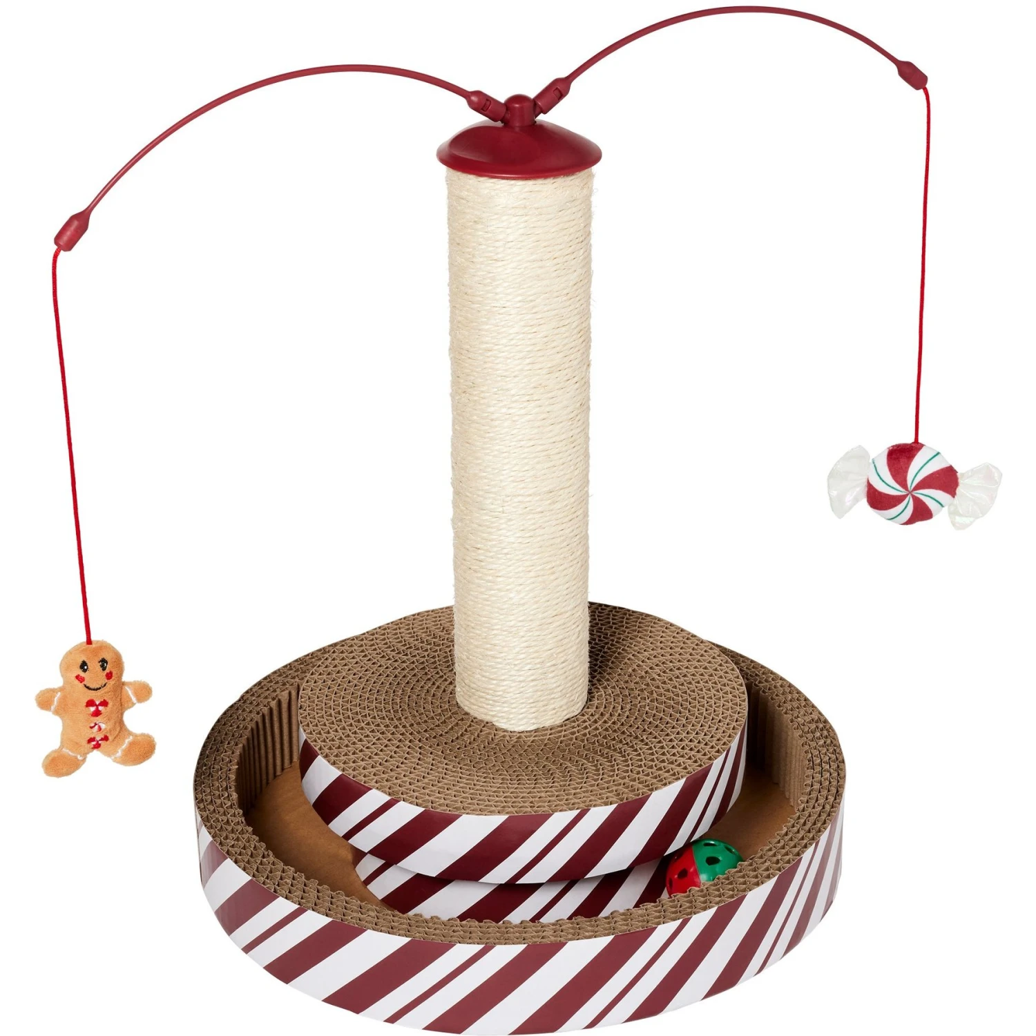 Frisco Holiday Gingerbread Interactive Cat Scratcher Cat Toy With Catnip 1 Frisco Holiday Gingerbread Interactive Cat Scratcher Cat Toy With Catnip