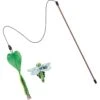 Frisco Leaf & Dragonfly Interchangeable Teaser Wand Cat Toy With Catnip