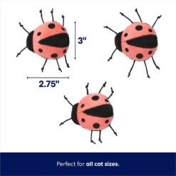 Frisco Spring Potted Plant And Ladybugs Interactive Plush Cat Toy With Catnip -Pet Supply Store 541542 PT2. AC SS1800 V1672780518
