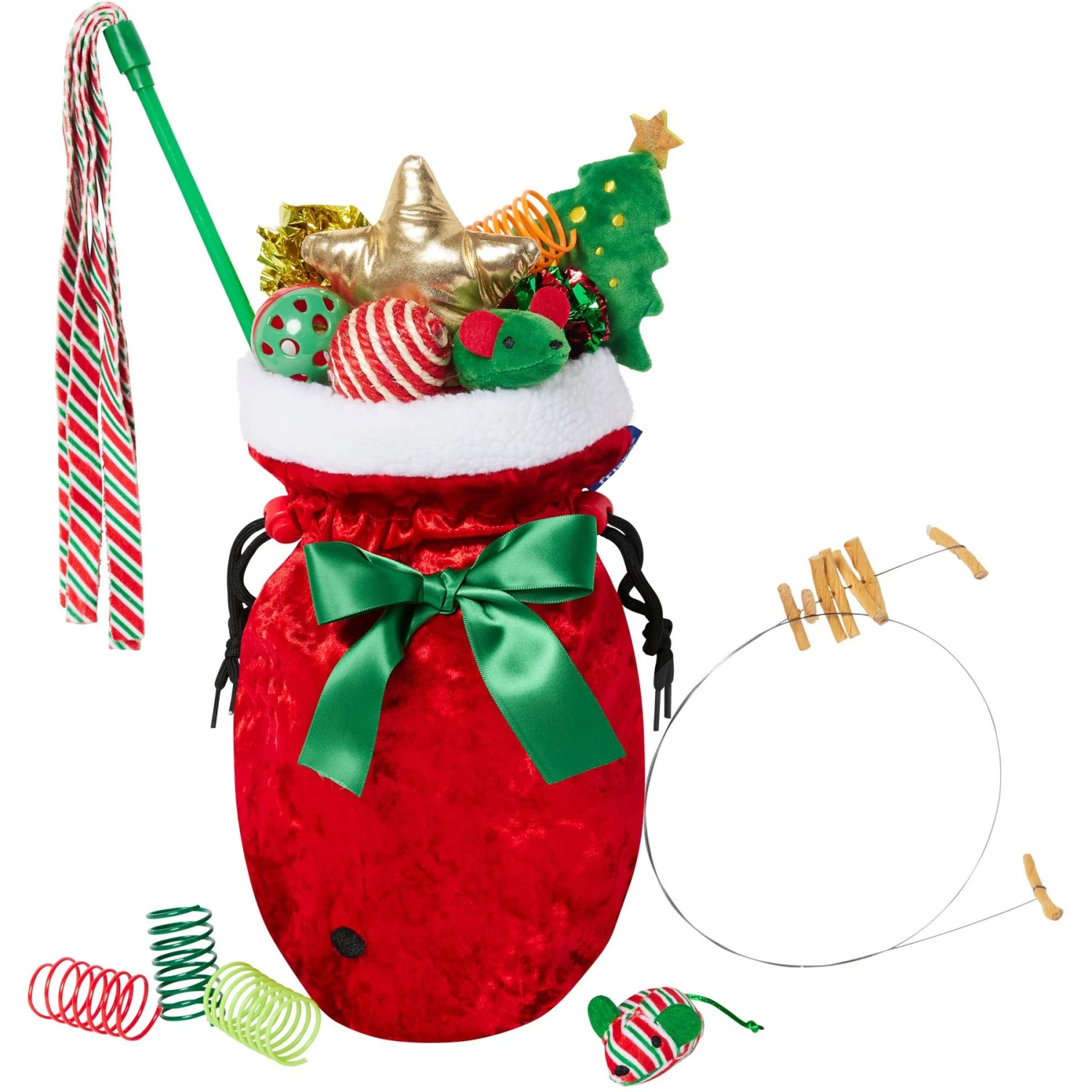 Frisco Holiday Cozy Christmas Sack Variety Pack Cat Toy With Catnip 1 Frisco Holiday Cozy Christmas Sack Variety Pack Cat Toy With Catnip