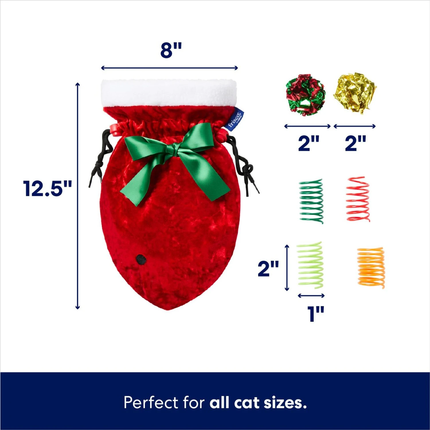 Frisco Holiday Cozy Christmas Sack Variety Pack Cat Toy With Catnip 2 Frisco Holiday Cozy Christmas Sack Variety Pack Cat Toy With Catnip - Image 2