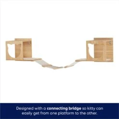 Frisco Cushioned Wall Mounted Cat Wall Shelf & Frisco Cat Silhouette With Bridge Wall Mounted Cat Wall Shelves -Pet Supply Store 785550 PT6. AC SS1800 V1677600275