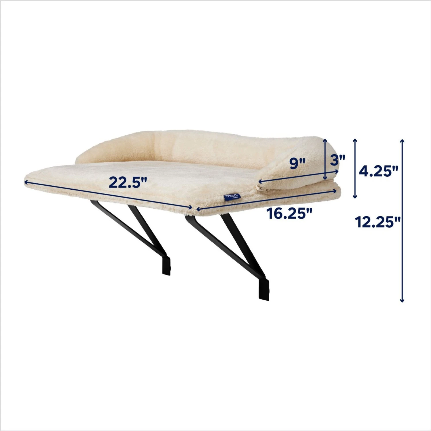 Frisco Plush Cat Window Perch With Removeable Bolster 2 Frisco Plush Cat Window Perch With Removeable Bolster - Image 2