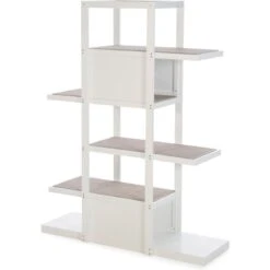 ZooVilla Bookshelf Cat Tree, White