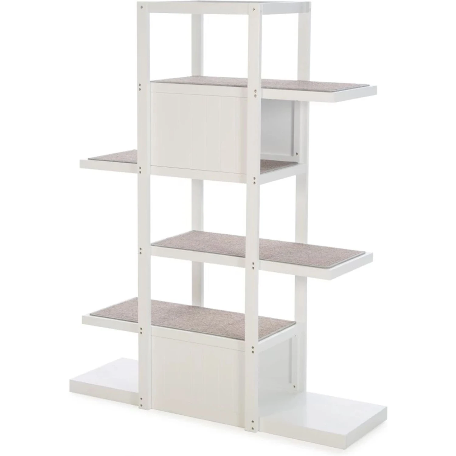 ZooVilla Bookshelf Cat Tree, White 1 ZooVilla Bookshelf Cat Tree, White