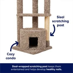 Frisco 64-in Real Carpet Wooden Cat Tree And Condo 7 Frisco 64-in Real Carpet Wooden Cat Tree And Condo -Pet Supply Store 914950 PT2. AC SS1800 V1697733055